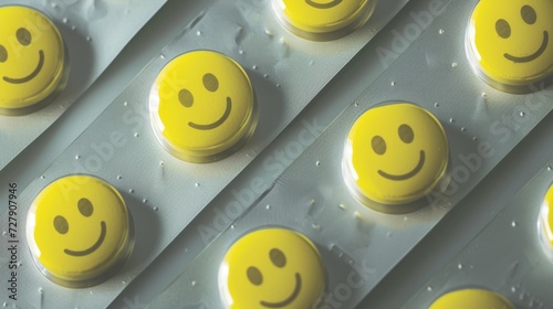 Yellow Smiley Faces Pattern