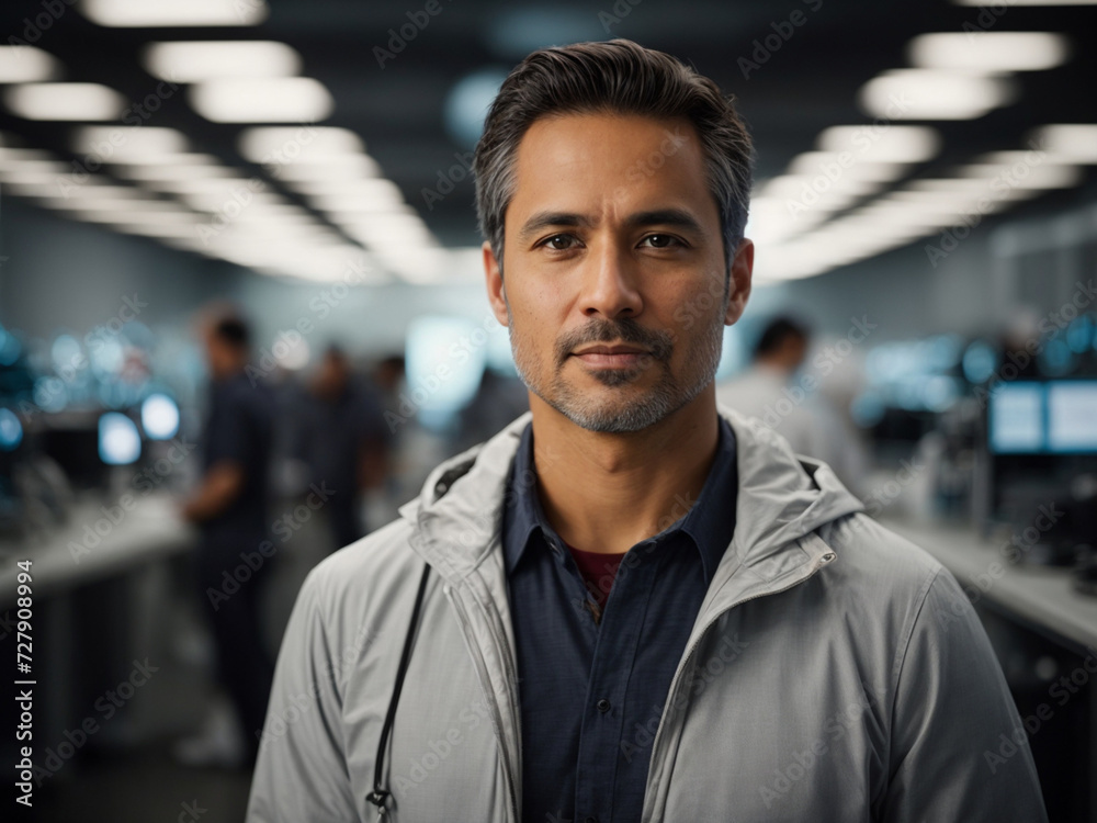 Startup Visionary: Portrait of a Tech Entrepreneur, Embarking on the Journey of Innovation and Leadership, Generative AI.