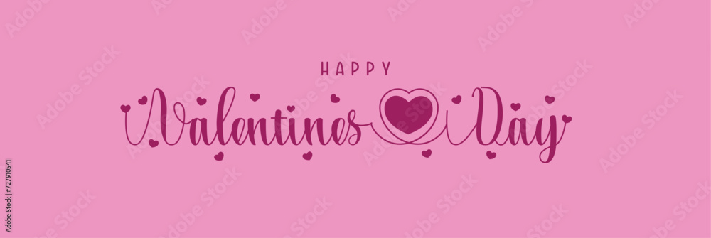 Happy Valentine's Day background, banner hand draw sale, business offer for website, advertisement, promotion, social media post, banner, flyer,  template design,  valentines background cover