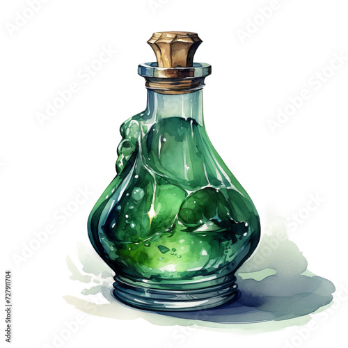 bottle of perfume isolated