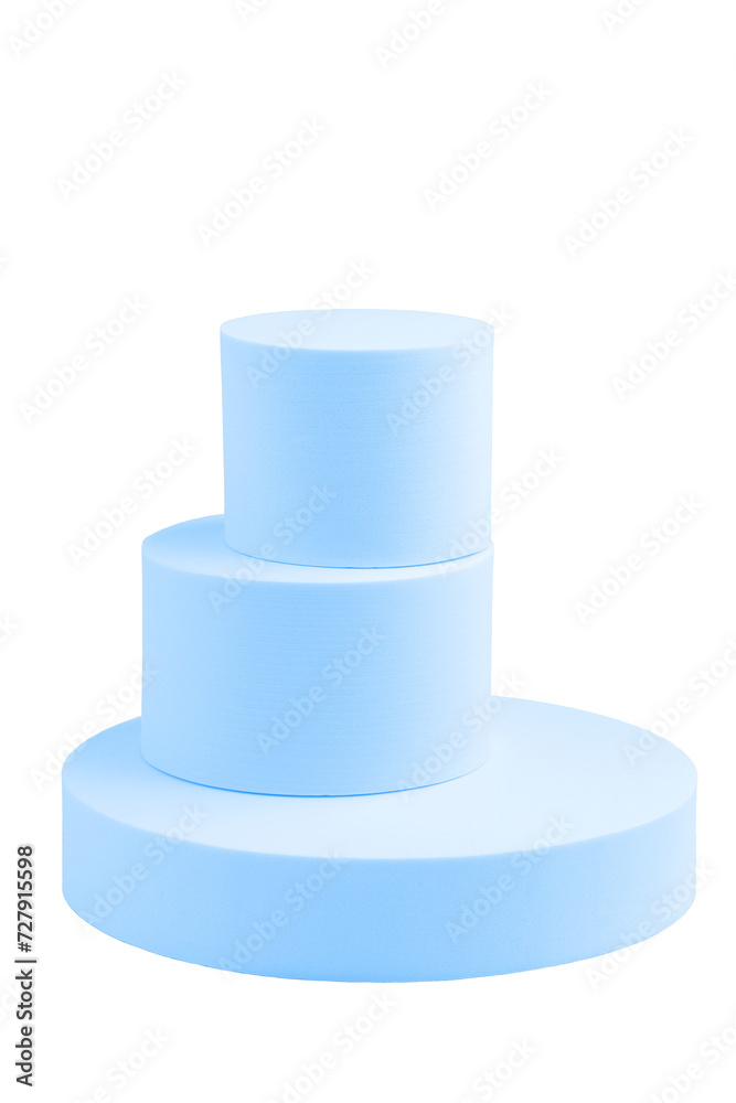 geometric figures made of wood, painted and stacked on a table, isolated geometric figures made of wood, painted and stacked on a table, isolated