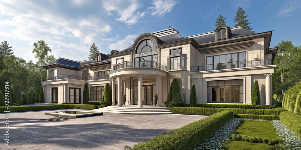 Large luxury home in a residential development