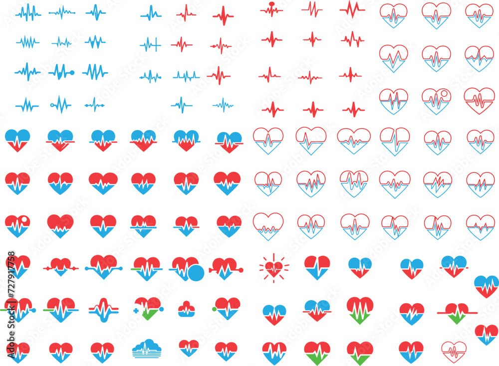 custom made wallpaper toronto digitalheart beat pulse flat and line icon for medical