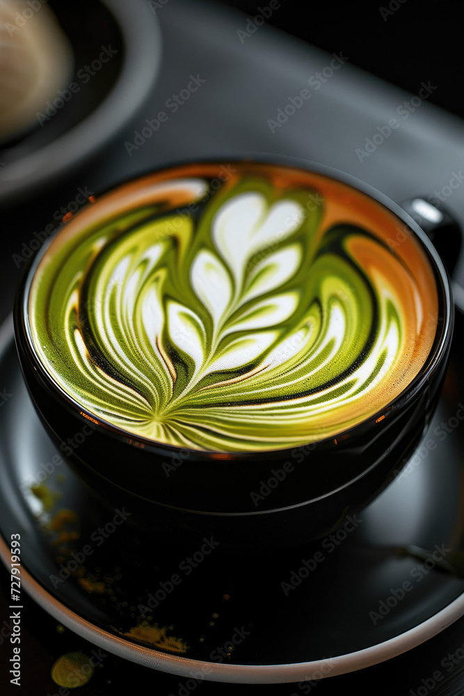 Matcha Latte Bliss, street food and haute cuisine Matcha Latte Bliss, street food and haute cuisine