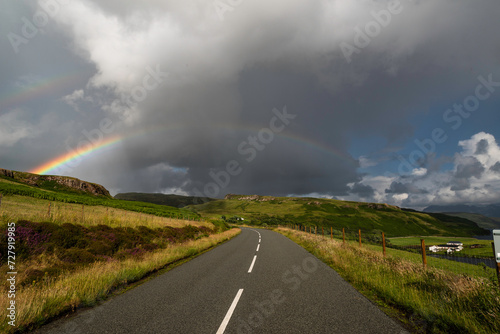 Rainbow over the road © Marcin Kumorek