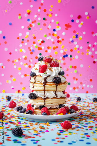 Whimsy Pancake Tower, street food and haute cuisine