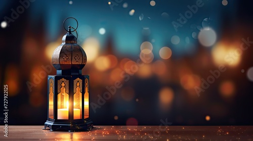 Ramadan celebration Arabic lantern background illustrations