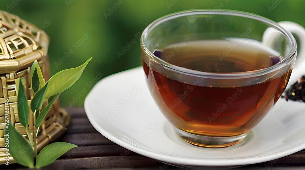 Tea and tea leaves Tea and tea leaves