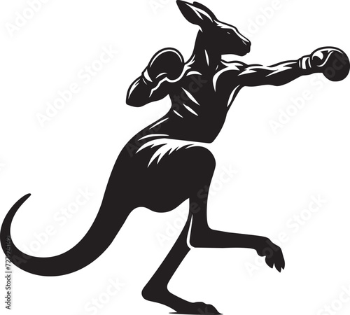 Boxing Kangaroo in Action