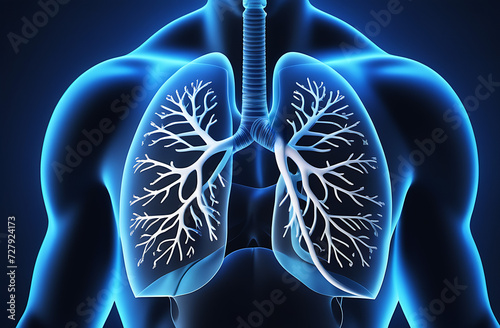 Healthy lungs, illustrating the importance of respiratory health awareness on this international health observation. World Health Day
