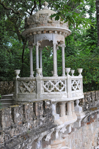 Portugal, the Regaleira palace garden in Sintra