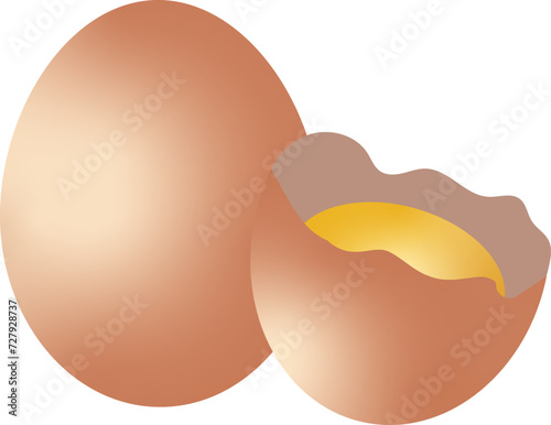egg isolated on white