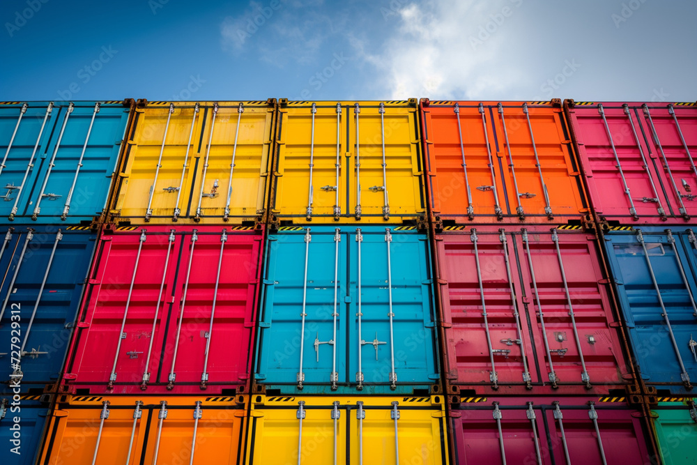 Fototapeta premium containers in the harbor