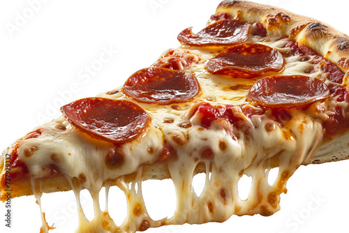 pizza isolated on white pepperoni