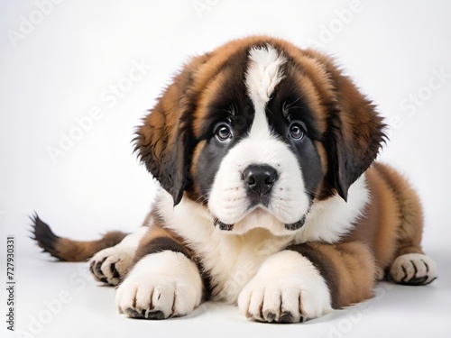 dog saint bernard puppy