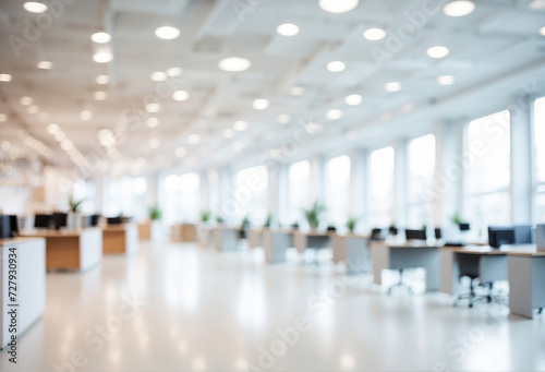 empty office hall blurred background