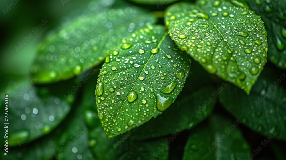 Droplets on Leaves, Close-ups of rain or dew droplets on leaves, emphasizing nature's beauty. Droplets on Leaves, Close-ups of rain or dew droplets on leaves, emphasizing nature's beauty.