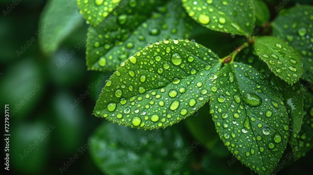 Droplets on Leaves, Close-ups of rain or dew droplets on leaves, emphasizing nature's beauty. Droplets on Leaves, Close-ups of rain or dew droplets on leaves, emphasizing nature's beauty.