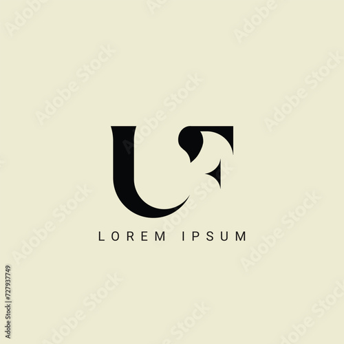UF logo. U F design. White UF letter. UF, U F letter logo design. Initial letter UF linked circle uppercase monogram logo