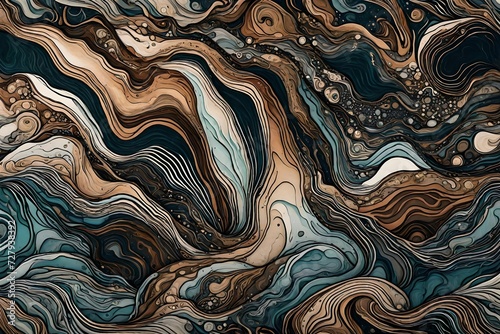 Organic and dreamlike abstract art featuring mesmerizing textures