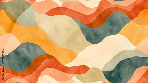 Wallpaper Mural Wavy background Torontodigital.ca