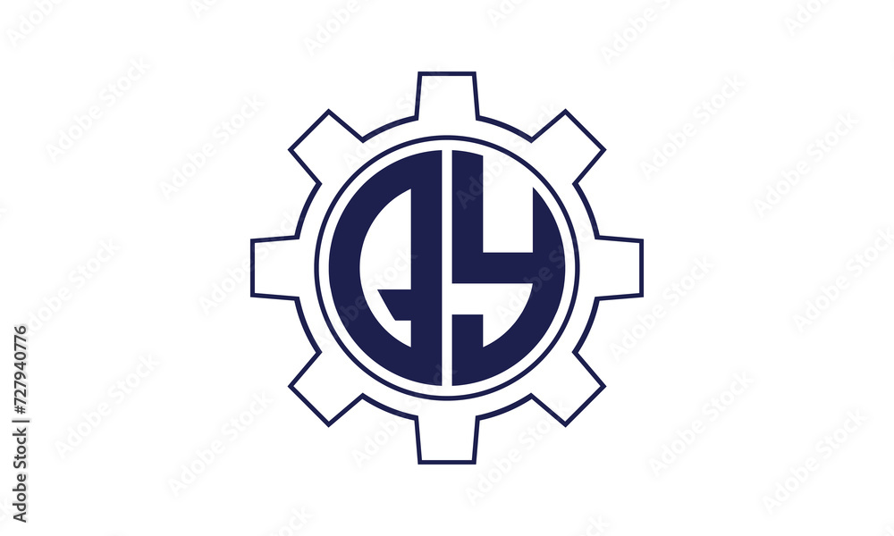 QY initial letter mechanical circle logo design vector template. industrial, engineering, servicing, word mark, letter mark, monogram, construction, business, company, corporate, commercial, geometric QY initial letter mechanical circle logo design vector template. industrial, engineering, servicing, word mark, letter mark, monogram, construction, business, company, corporate, commercial, geometric