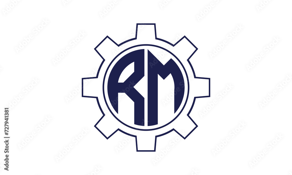 RM initial letter mechanical circle logo design vector template. industrial, engineering, servicing, word mark, letter mark, monogram, construction, business, company, corporate, commercial, geometric RM initial letter mechanical circle logo design vector template. industrial, engineering, servicing, word mark, letter mark, monogram, construction, business, company, corporate, commercial, geometric