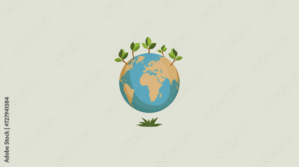 graphic logo of a eco-world