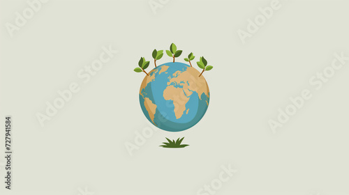 graphic logo of a eco-world