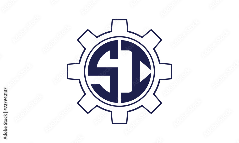 SI initial letter mechanical circle logo design vector template. industrial, engineering, servicing, word mark, letter mark, monogram, construction, business, company, corporate, commercial, geometric SI initial letter mechanical circle logo design vector template. industrial, engineering, servicing, word mark, letter mark, monogram, construction, business, company, corporate, commercial, geometric