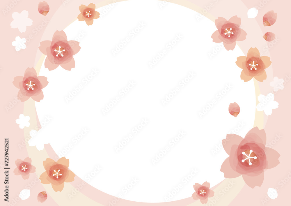Illustration of gorgeous cherry blossom background Illustration of gorgeous cherry blossom background