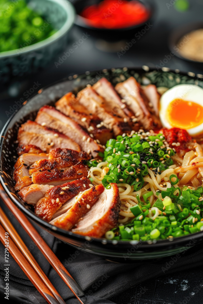 Savory Ramen Delight, street food and haute cuisine Savory Ramen Delight, street food and haute cuisine