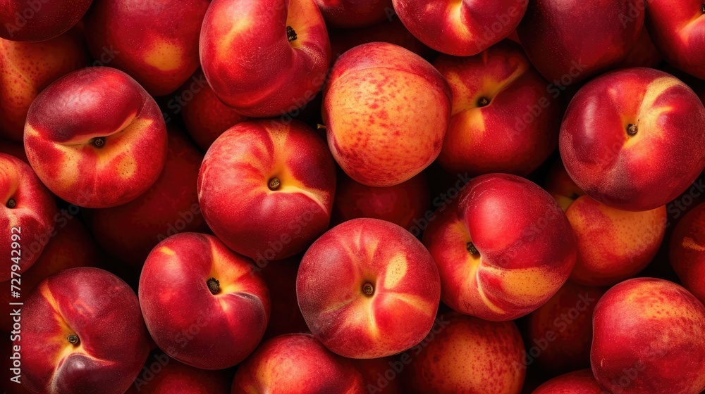 Fresh nectarine fruits. Healthy food background pattern Fresh nectarine fruits. Healthy food background pattern