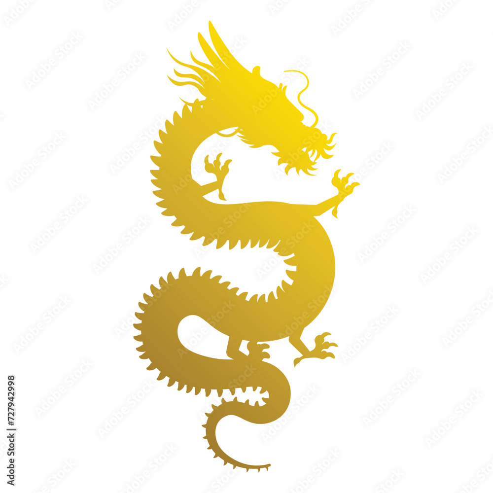 Gold Dragon Lunar New Year Gold Dragon Lunar New Year