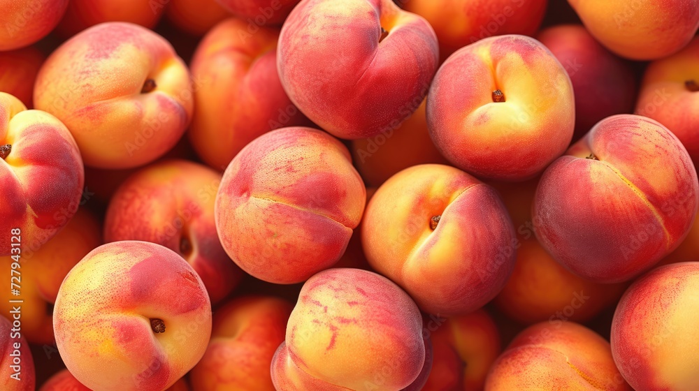 Fresh peach fruits. Healthy food background pattern Fresh peach fruits. Healthy food background pattern