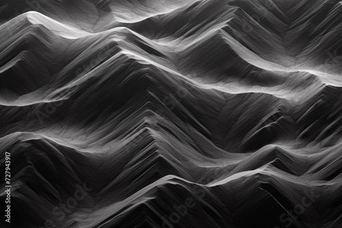 Abstract Monochrome Mountain Landscape Texture
