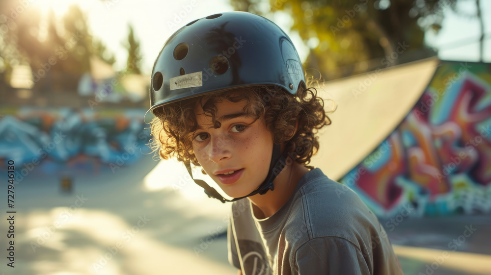 Teen boy having fun at the skatepark. Teen boy having fun at the skatepark.