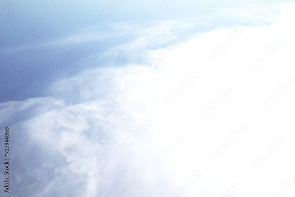 Fototapeta premium Bright blue sky with white clouds art photo