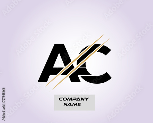 NEW BEST AC creative initial latter logo.AC abstract.AC latter vector Design.AC Monogram logo design .company logo
