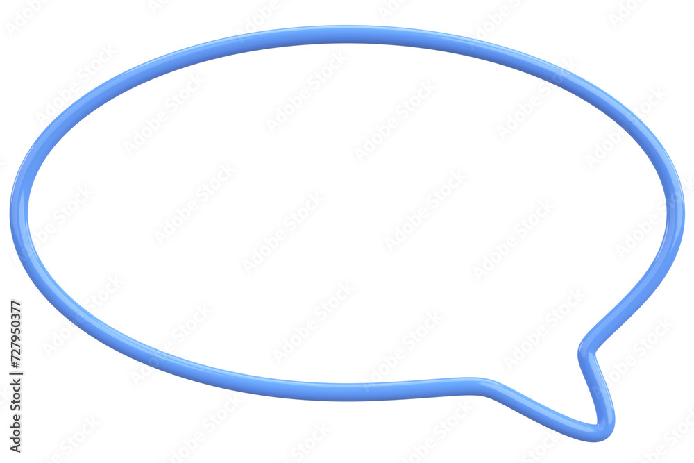 Speech Bubble. Text Box. 3D Illustration. Speech Bubble. Text Box. 3D Illustration.