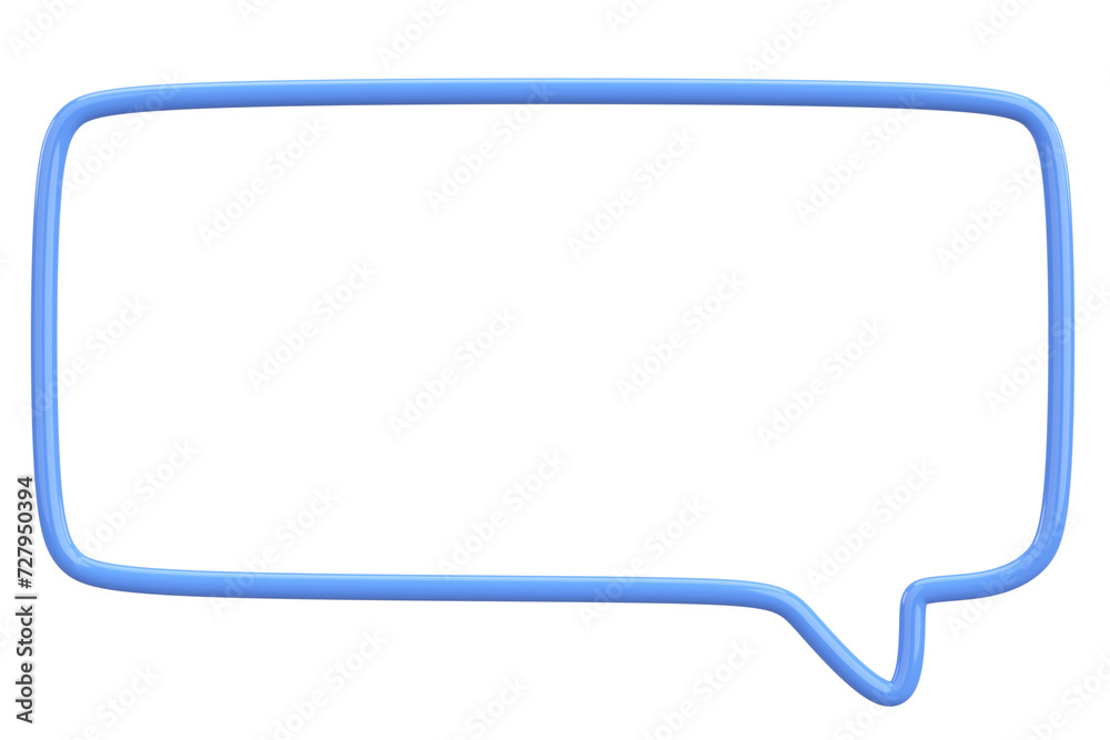 Speech Bubble. Text Box. 3D Illustration. Speech Bubble. Text Box. 3D Illustration.