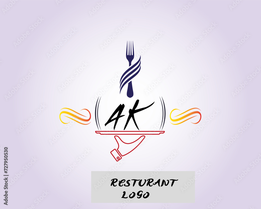 NEW BEST AK creative initial latter logo.AK abstract.AK latter vector Design.AK Monogram logo design .company logo