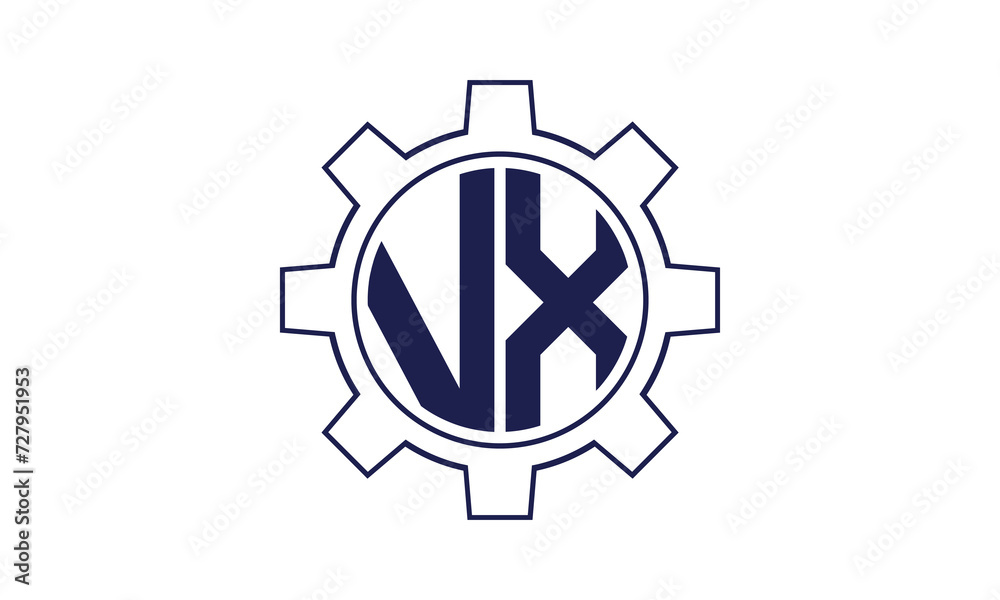 VX initial letter mechanical circle logo design vector template. industrial, engineering, servicing, word mark, letter mark, monogram, construction, business, company, corporate, commercial, geometric VX initial letter mechanical circle logo design vector template. industrial, engineering, servicing, word mark, letter mark, monogram, construction, business, company, corporate, commercial, geometric
