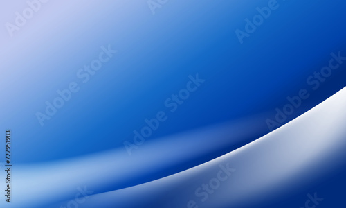 White cloth background abstract with soft waves on bright blue background. gradient blue.