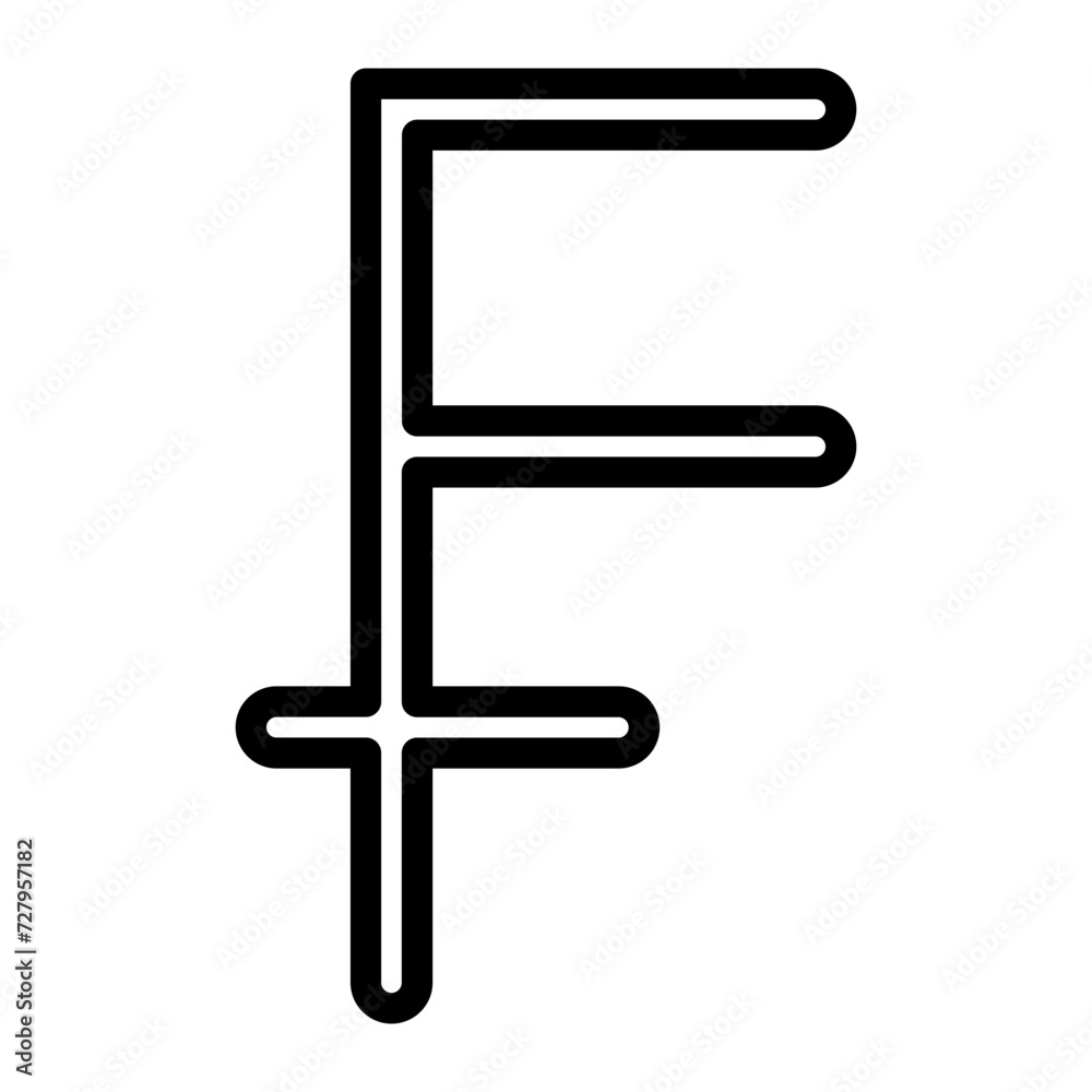 Obraz premium swiss franc sign