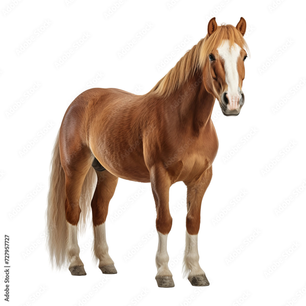 Obraz premium horse isolated on white background