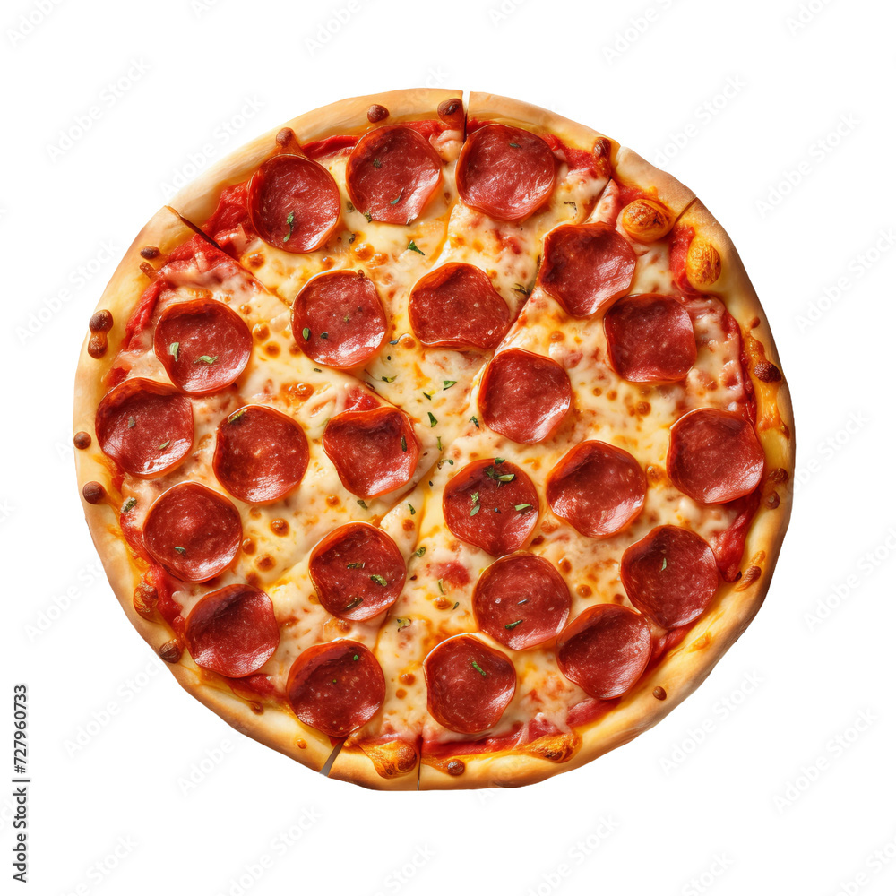 pizza on a white background pizza on a white background