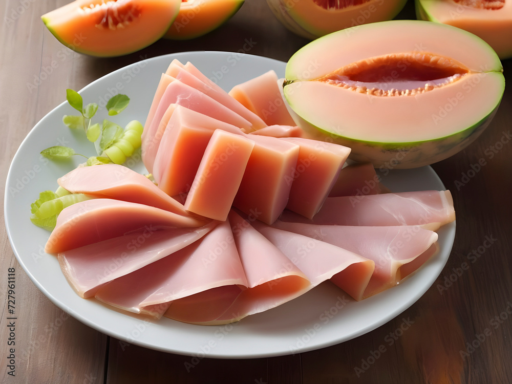 Summer Symphony: Enjoying the Refreshing Combination of Ham and Juicy Melon Summer Symphony: Enjoying the Refreshing Combination of Ham and Juicy Melon