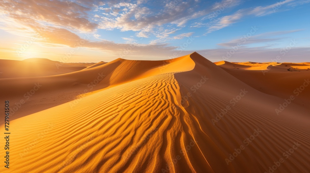 Desert Dunes at Sunrise
