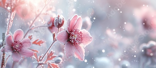 Breathtaking Winter Wonderland: Season's Most Flowers Embrace the Winter Charm with Season's Loveliest Flowers Blooming in Winter's Splendor